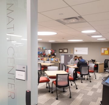 Picture of Math Center from doorway