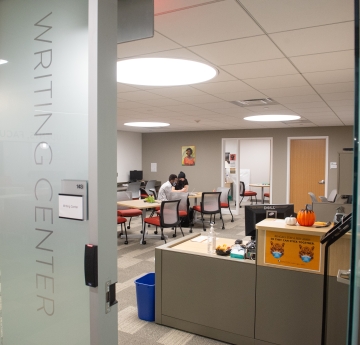 Picture of Writing Center from doorway